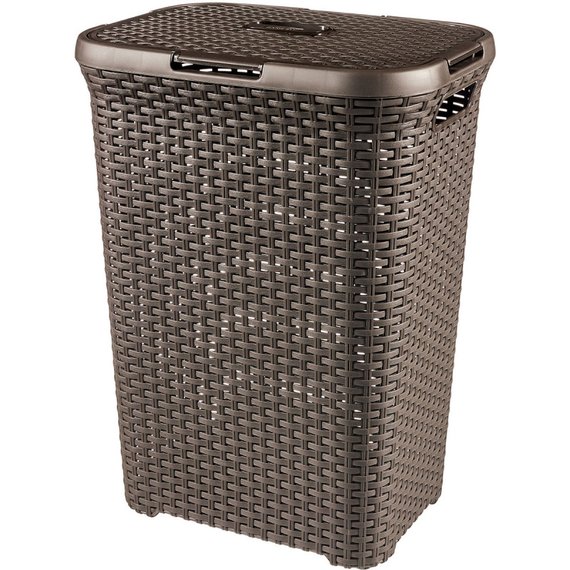 Prádelní koš Style 60L 189206 tm. hnědý Curver