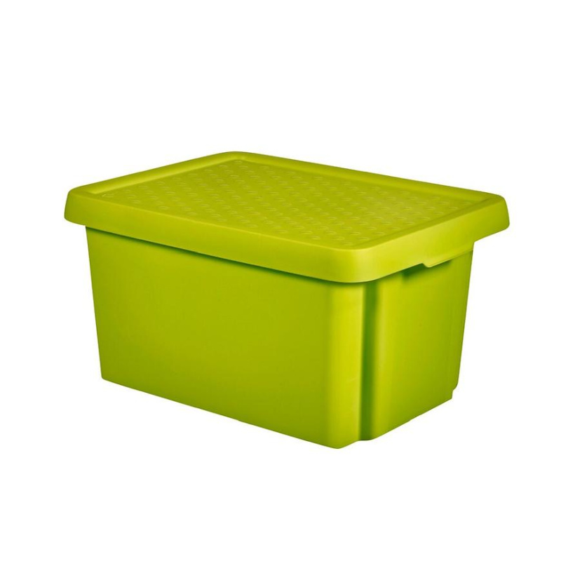CURVER Essentials Úložný box s víkem Zelená 16 l