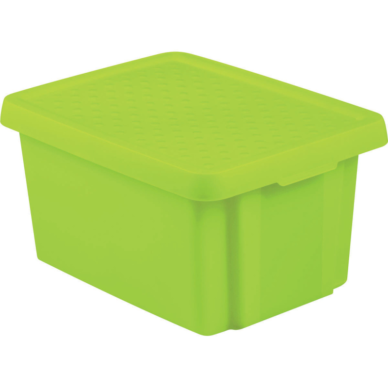 CURVER Essentials Úložný box s víkem Zelená 16 l