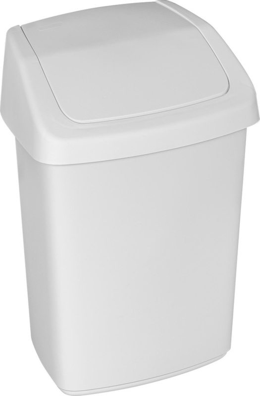 Koš odpadkový výklopný, 8 l, bílý