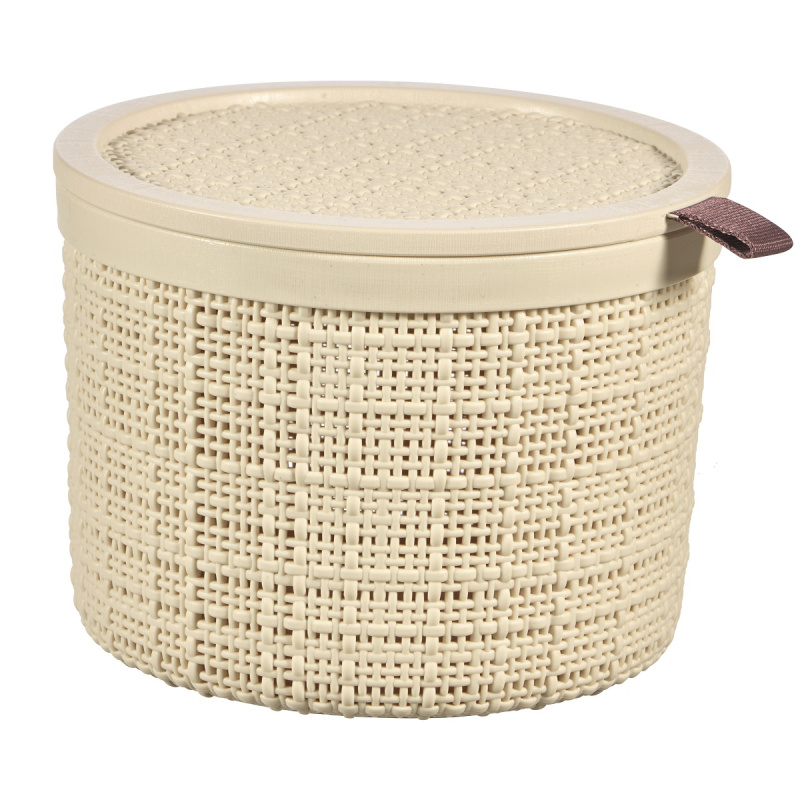 Box s víkem Jute 245374 krém 2l Curver