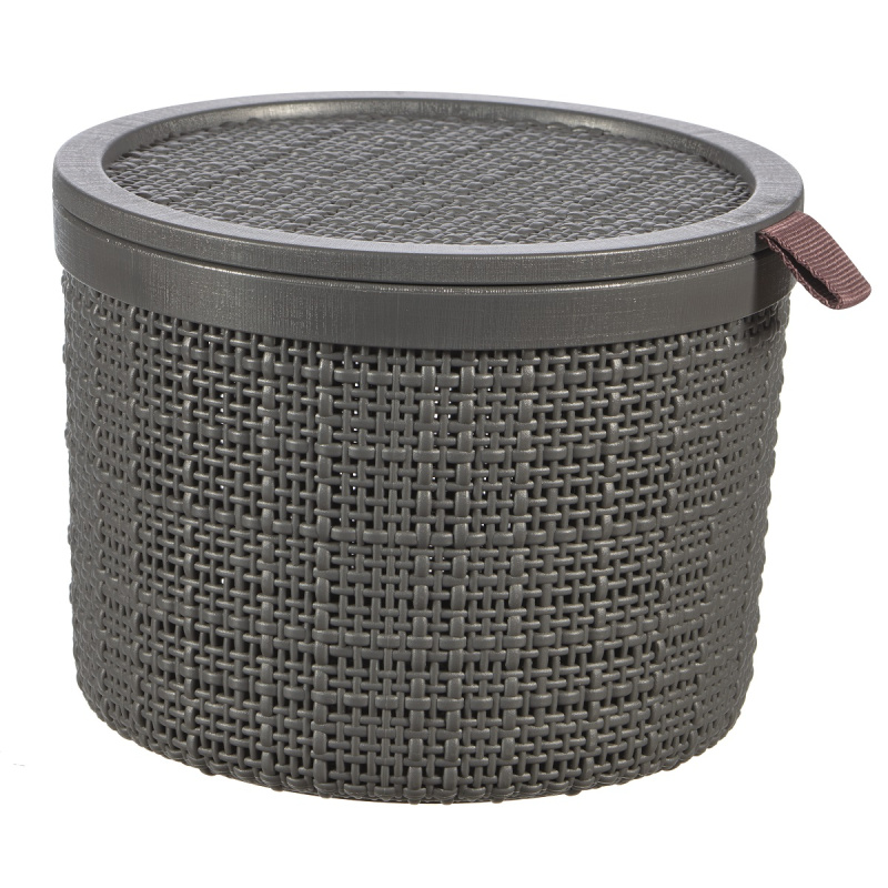 Box s víkem Jute 245714 tm šedý 2l Curver