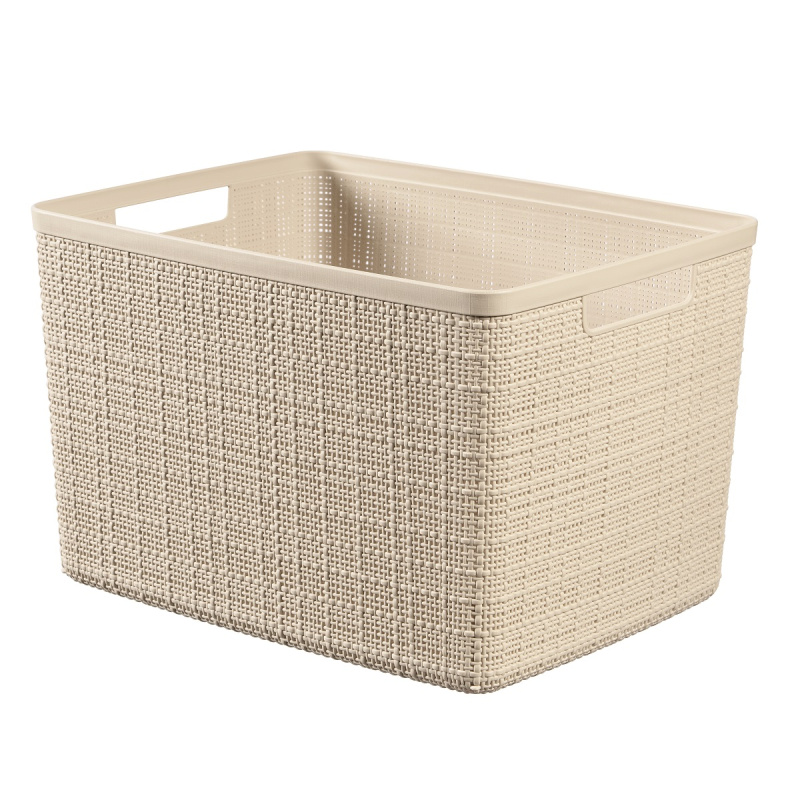 Košík L Jute 245373 krém 20l Curver