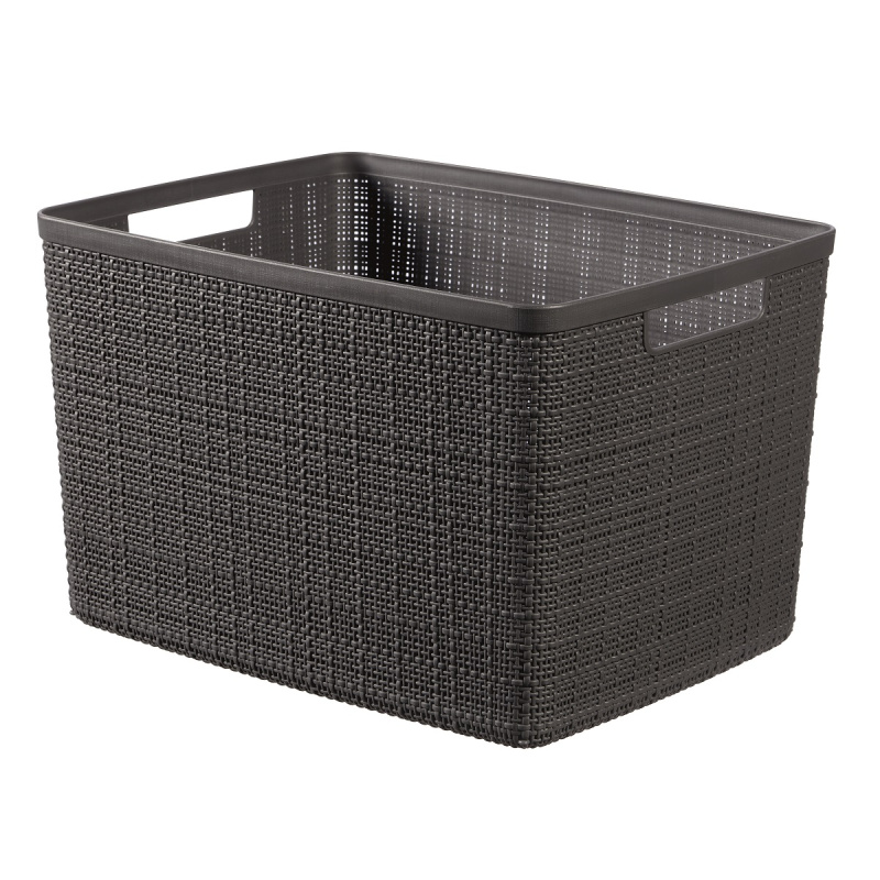 Košík L Jute 245716 šedý 20l Curver