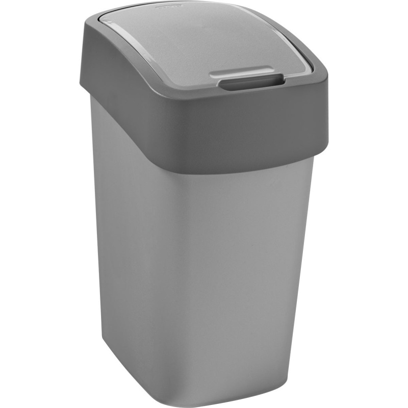 Odpadkový koš flip bin 10l 186133 stříbrno/grafit