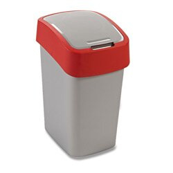 Flipbin - plastový odpadkový koš - 25 l, červený