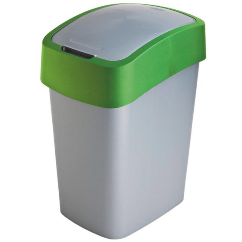 Flipbin - plastový odpadkový koš - 25 l, zelený