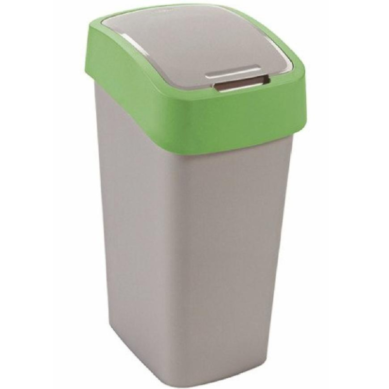 Flipbin - plastový odpadkový koš - 45 l, zelený