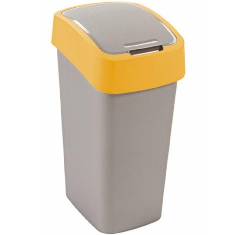 Flipbin - plastový odpadkový koš - 45 l, žlutý