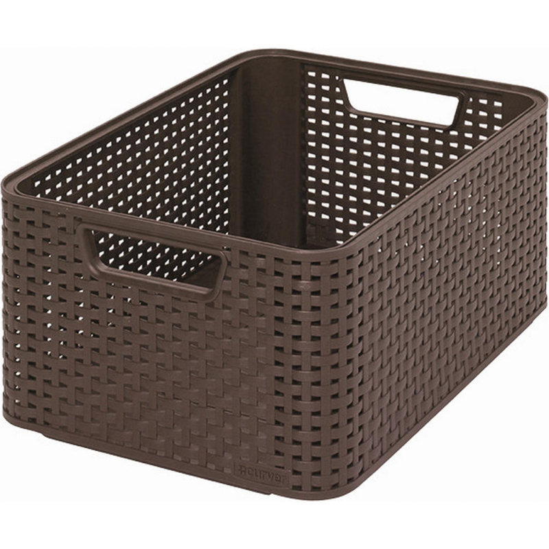 Koš M Style 18L 205844 tm. hnědý Curver