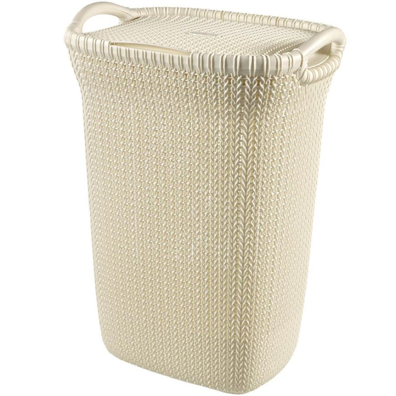 Prádelní koš Knit 57l 228391 krém.