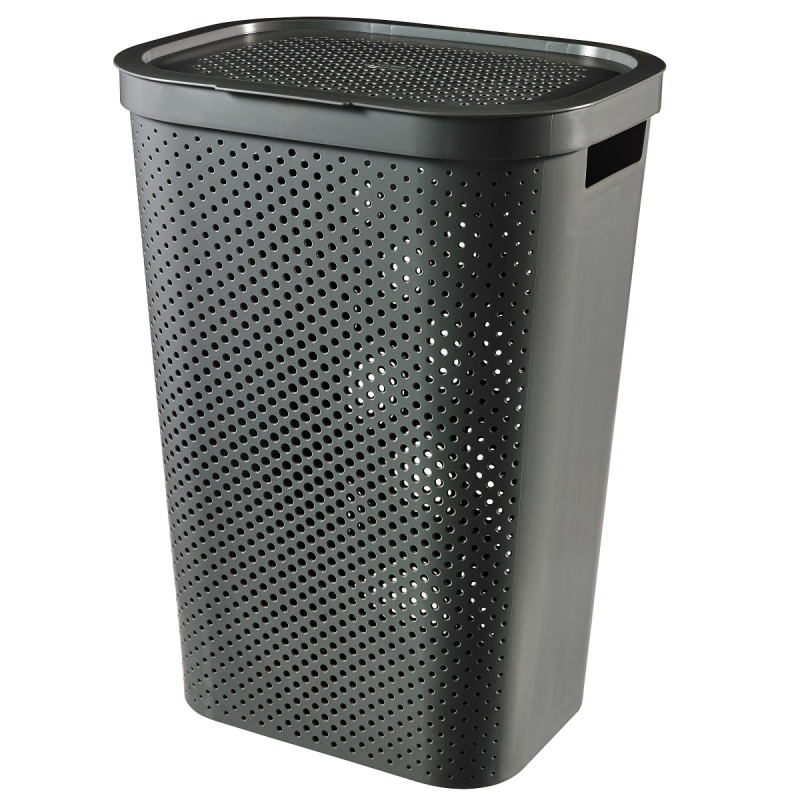 Koš na prádlo INFINITY - šedý, 60L
