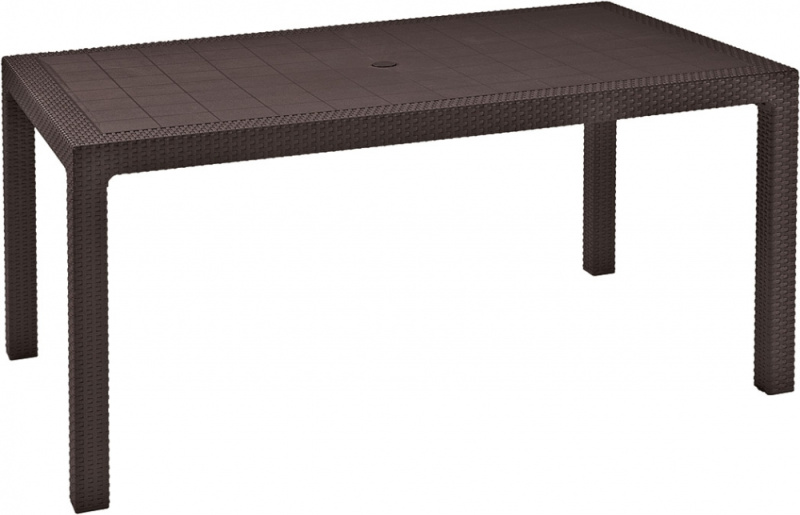 Jídelní stůl KETER Box Melody - 161 x 95 x 75 cm - hnědý