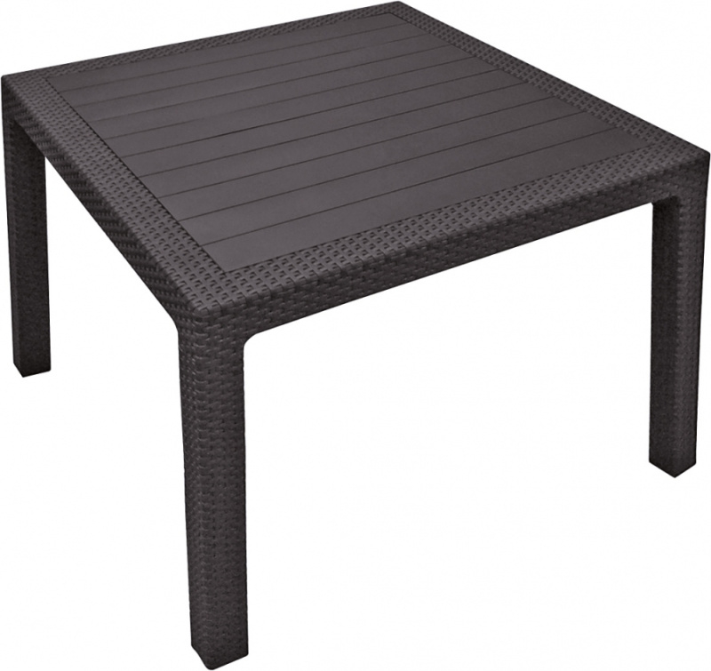 Jídelní stůl KETER Melody Quartet BOX - 95 x 95 x 74,5 cm - hnědý