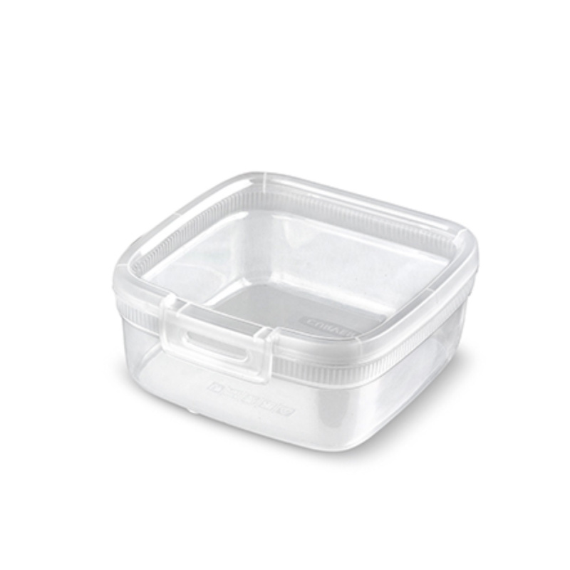 Dóza na potraviny hranatá snap box 0.9l 252939 čirá