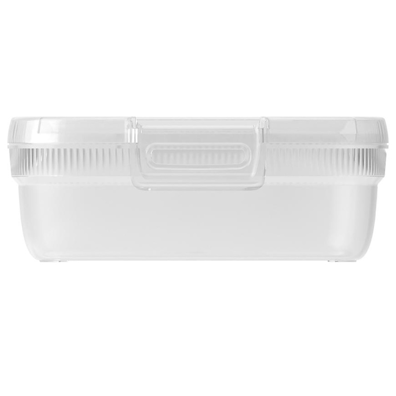 Dóza na potraviny čtvercová snap box 0.4l 252940 čirá