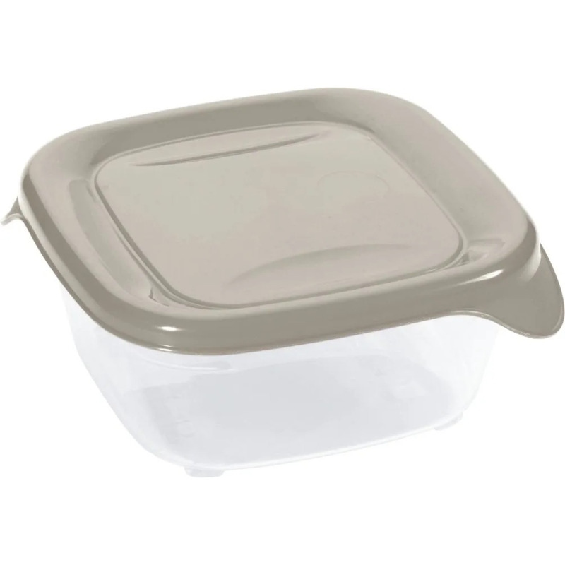 CURVER Potravinová dóza FRESH&GO 0,8 l, béžová, 15,5 × 15,5 × 5,5 cm