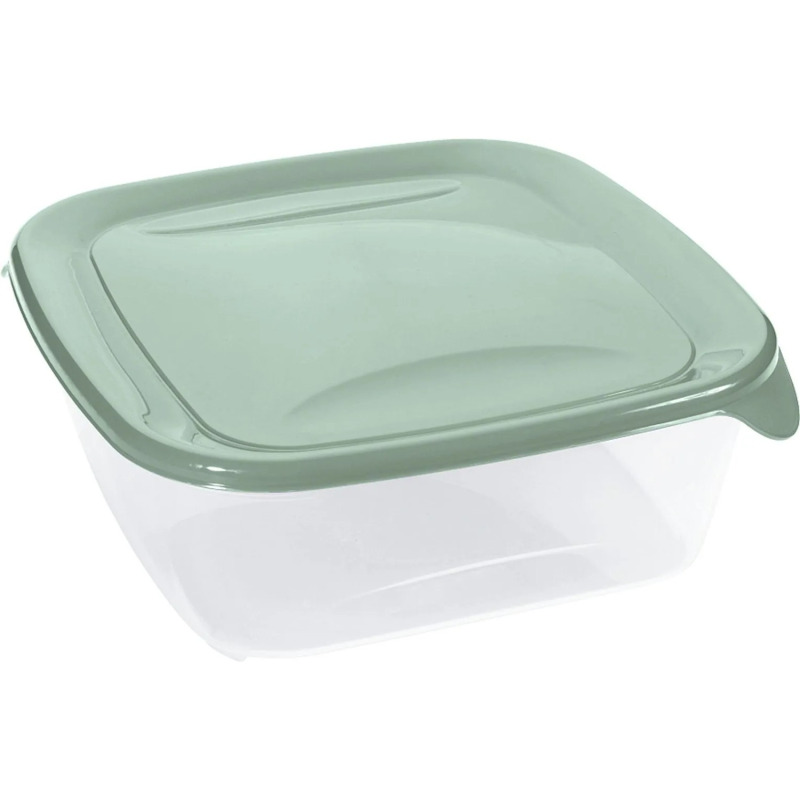 CURVER Potravinová dóza FRESH&GO 1,7 l, zelená, 19,5 × 19,5 × 7 cm