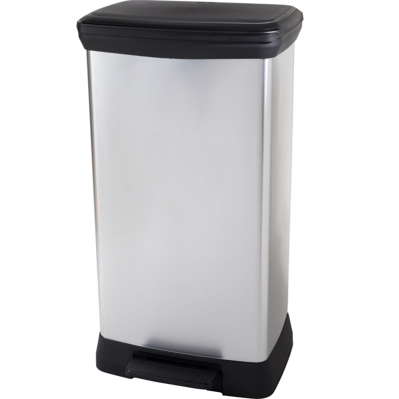 Curver Odpadkový koš Deco Bin Duo 23 l + 23 l stříbrný
