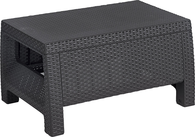 Zahradní stolek KETER Corfu table - 77 x 57 x 42 cm - grafitový