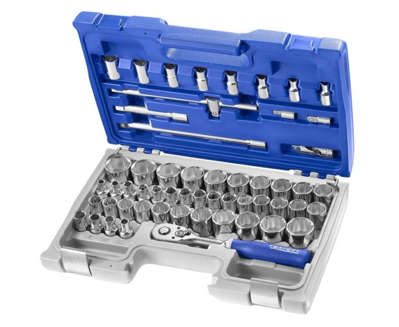 Gola sada 1/2", 55 dílů, metrické i palcové rozměry - Tona Expert (E032909T)