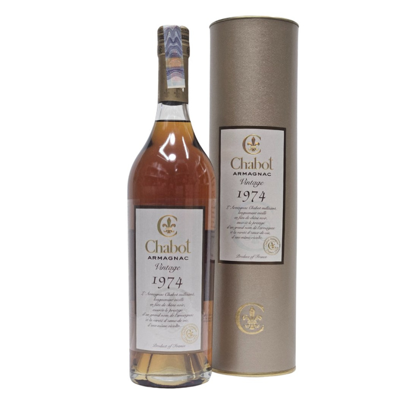 Armagnac Chabot Vintage 1974 40% 0,7l (dárková tuba)