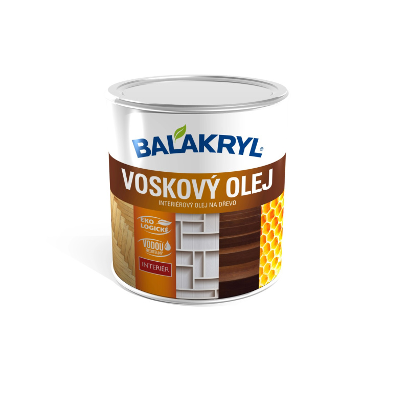 BALAKRYL Voskový olej na dřevo dub bílý 0,75 l