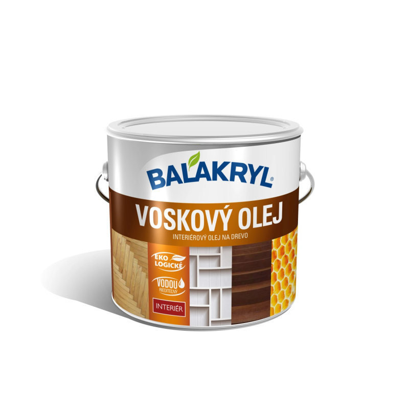 BALAKRYL Voskový olej na dřevo dub šedý 2,5 l