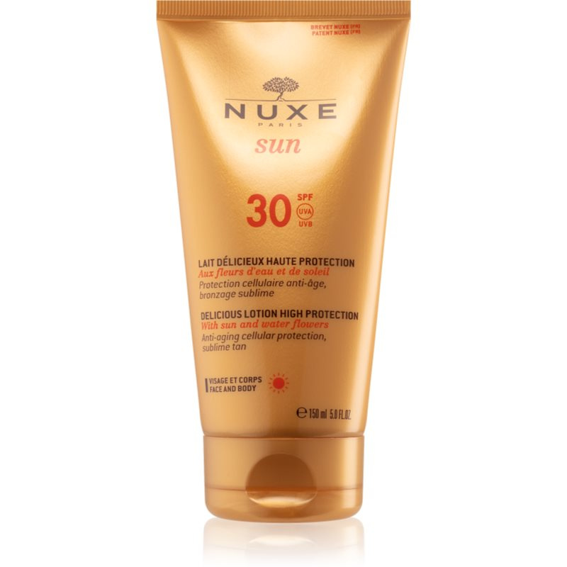 Nuxe Sun opalovací mléko na obličej a tělo SPF 30 150 ml