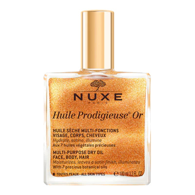 Nuxe Huile Prodigieuse Or multifunkční suchý olej se třpytkami na obličej, tělo a vlasy 100 ml