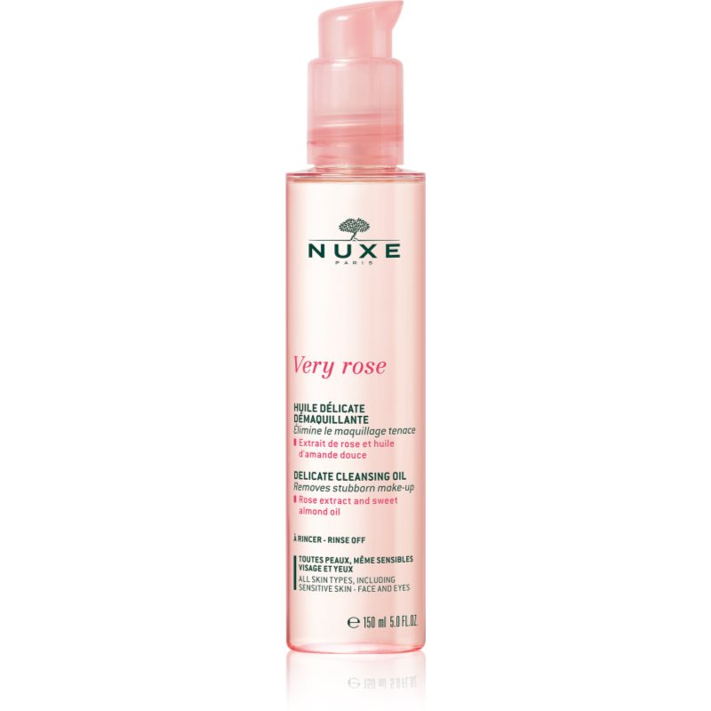 Nuxe Very Rose Delicate Cleansing Oil jemný čisticí olej na obličej a oči 150 ml