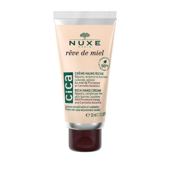 Nuxe Rêve de Miel Cica Rich Hand Cream vyživující krém na ruce 50 ml