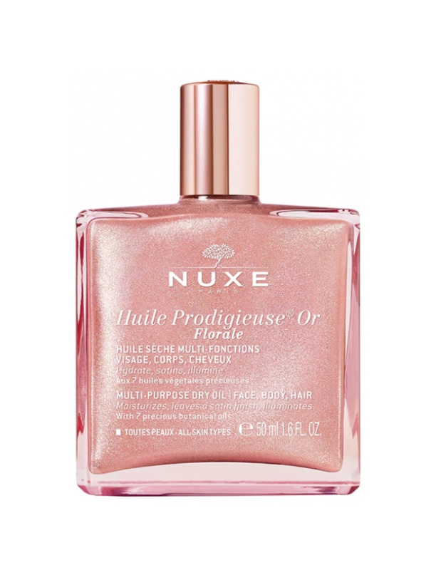 Nuxe Huile Prodigieuse Or Florale multifunkční suchý olej se třpytkami na tvář, tělo a vlasy 50 ml