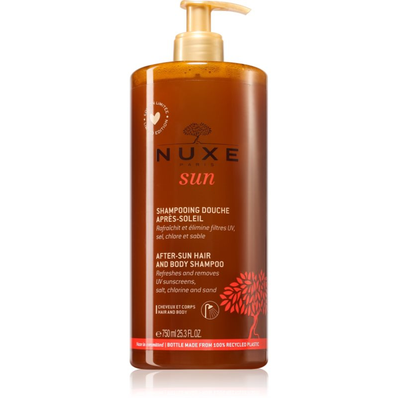 Nuxe Sun After-Sun Hair And Body Shampoo sprchový gel po opalování na tělo a vlasy 750 ml