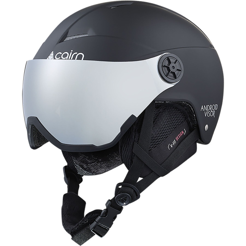 Cairn Android Visor, lyžařská helma s hledím, junior, černá