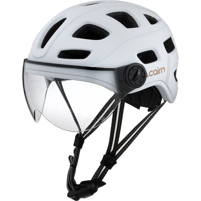 Cairn Quartz Visor, cyklistická helma, bílá