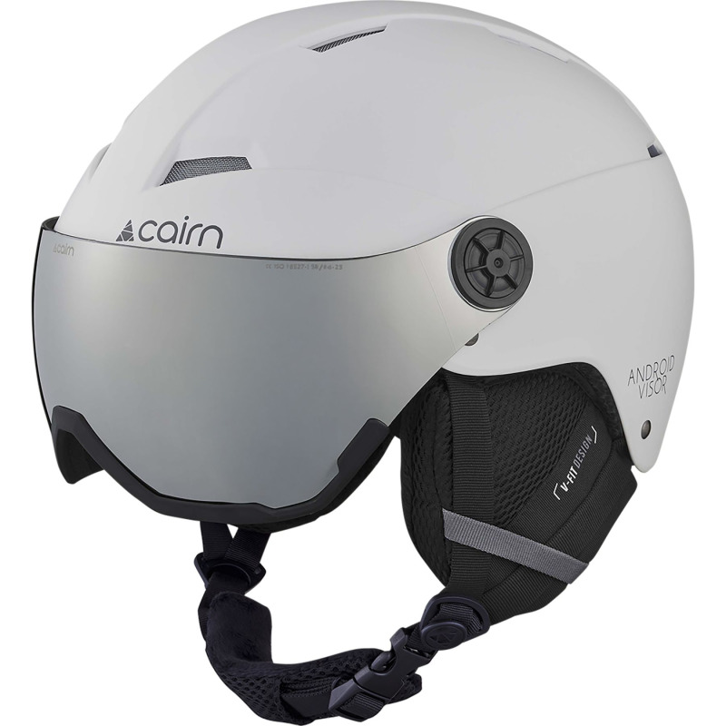 Cairn Android Visor, lyžařská helma s hledím, bílá