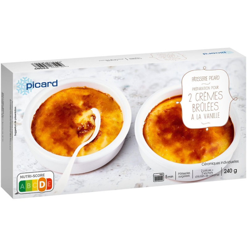 Picard Crème brûlée s vanilkou (2 ks)
