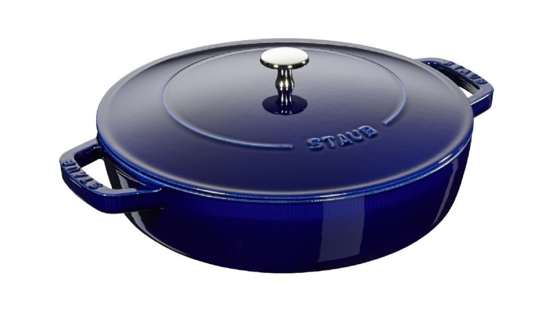 Staub Litinový kastrol s poklicí Chistera, modrá, 24 cm 12612491