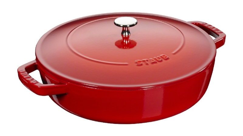 Staub Litinový kastrol s poklicí Chistera, višňová, 28 cm 12612806