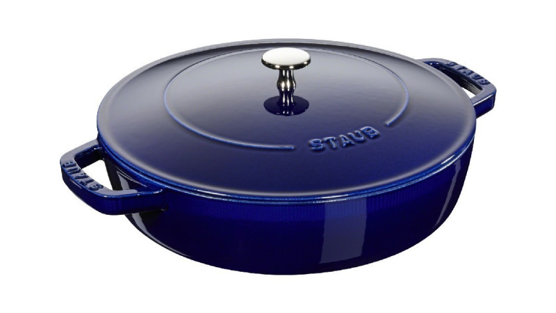 Staub Litinový kastrol s poklicí Chistera, modrá, 28 cm 1004764
