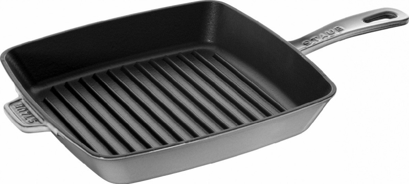 Staub Litinová americká grilovací pánev, šedá, 26 cm 12122618