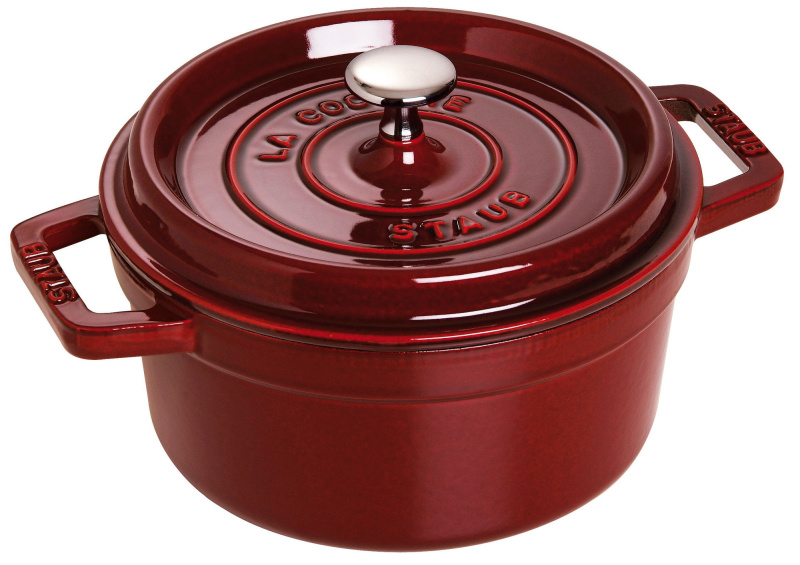 Staub Litinový hrnec s poklicí Cocotte, Ø 28 cm / 6,7 l, bordó 1003554
