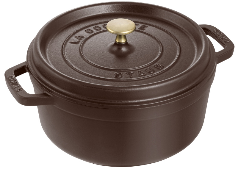Staub STAUB Cocotte hrnec, kulatý, Ø 24, čokoládová 1036384