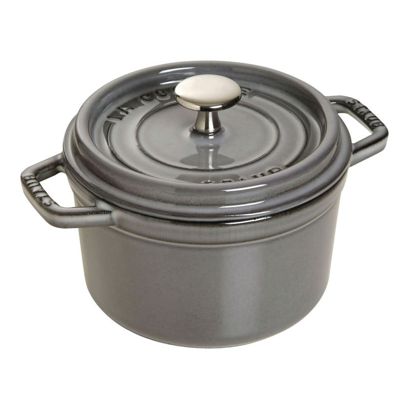Staub Litinový hrnec s poklicí Cocotte, Ø 14 cm / 0,8 l, šedá 1004047