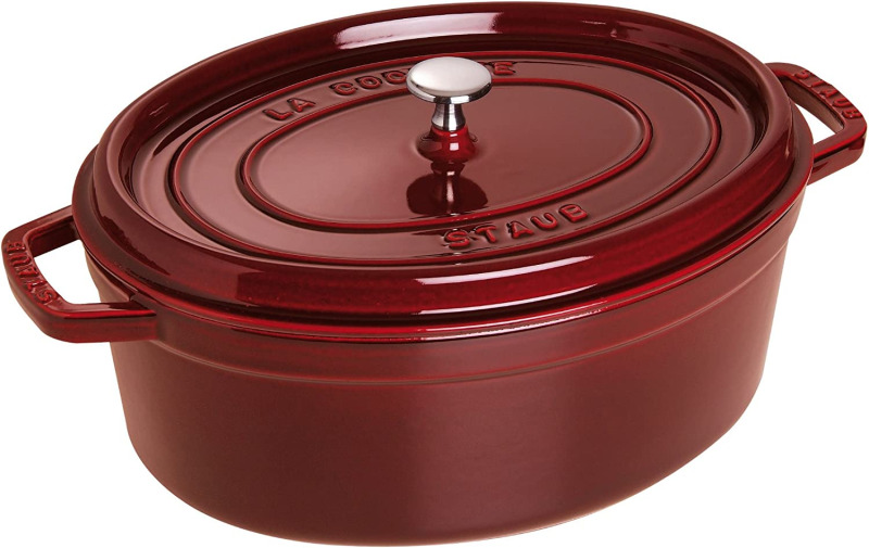 Staub Oválny liatinový hrniec s pokrievkou Cocotte, 23 cm / 2,35 l, grenadina 1003191