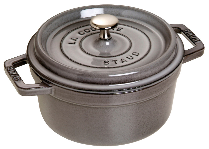 Staub Litinový hrnec s poklicí Cocotte, grafitově šedá, 26 cm / 5,2 l 1102618
