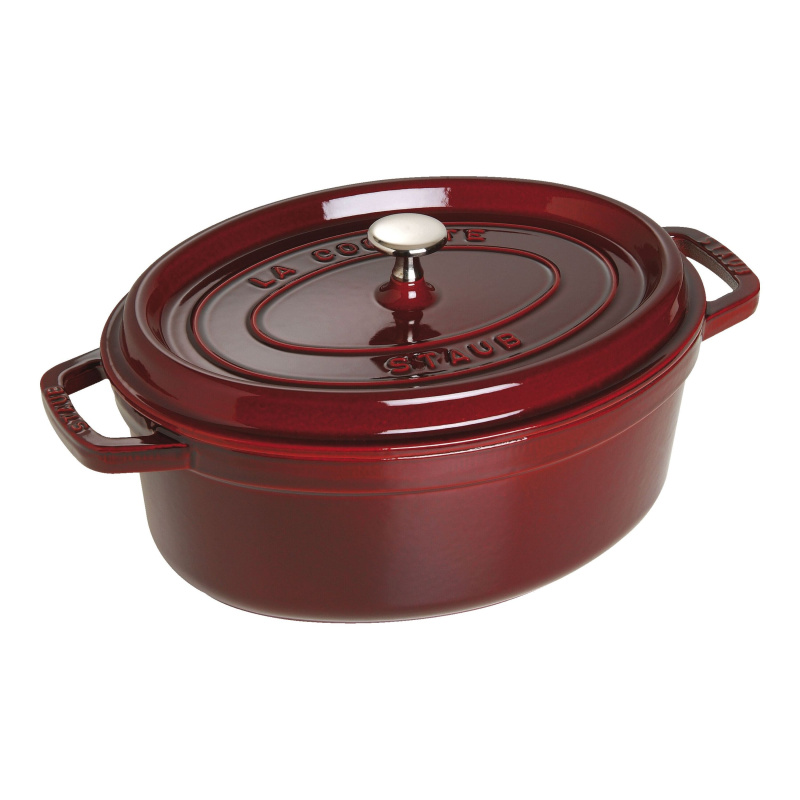 Staub Oválný litinový hrnec s poklicí Cocotte, grenadina, 27 cm / 3,2 l 1102787