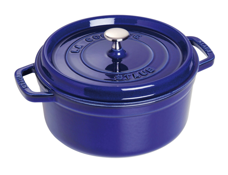 Staub Litinový hrnec s poklicí Cocotte, Ø 28 cm/ 6,7 l, tmavě modrá 1102891