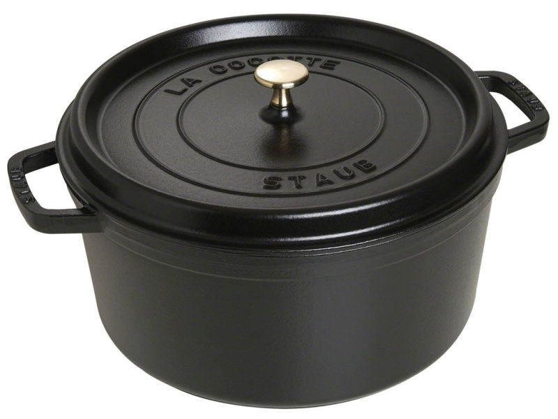 Staub Litinový hrnec s poklicí Cocotte, černá, 30 cm / 8,35 l 1103025